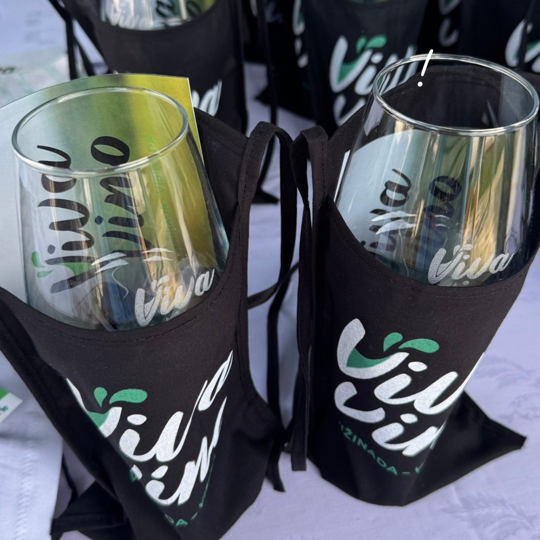 Wine glasses are ready for Viva Vino in Vižinada Wine glasses are ready for Viva Vino in Vižinada