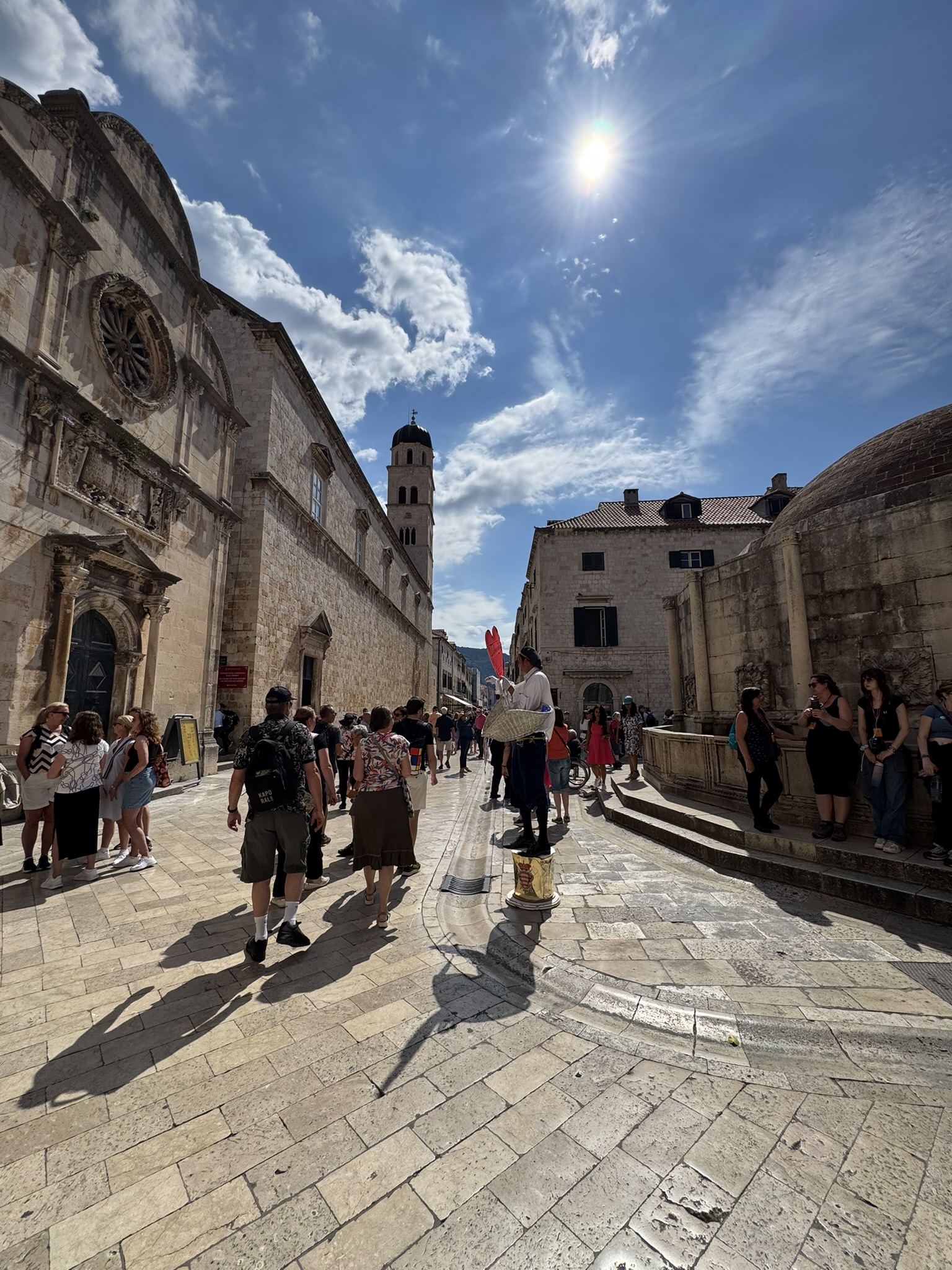 Atmosphere at the entrance to Dubrovnik’s Old Town Atmosphere at the entrance to Dubrovnik’s Old Town