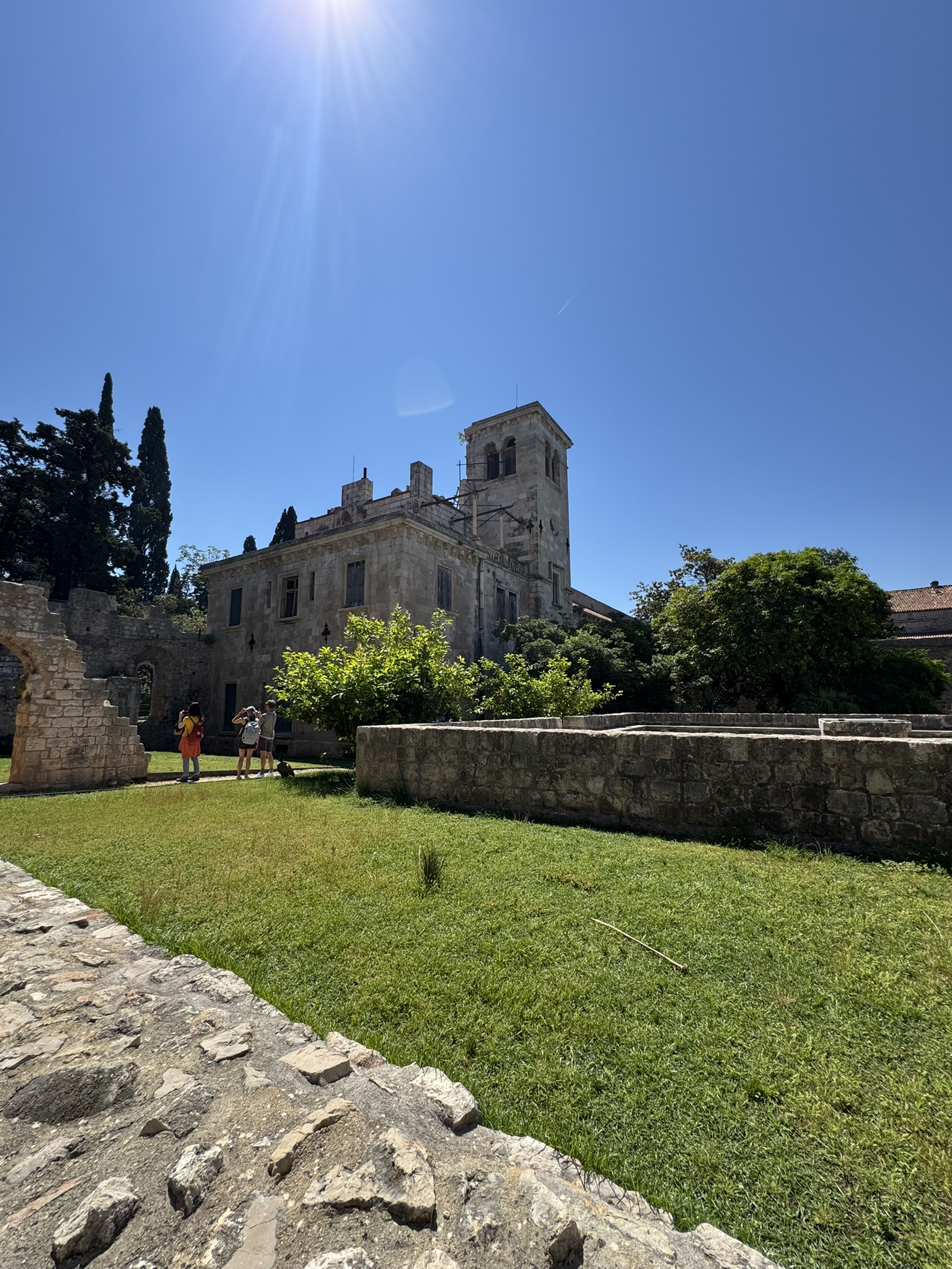 The Benedictine Monastery on Lokrum Island The Benedictine Monastery on Lokrum Island