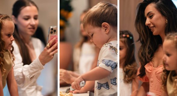 Family workshop at the bakery zone of the restaurant at Arba Resort