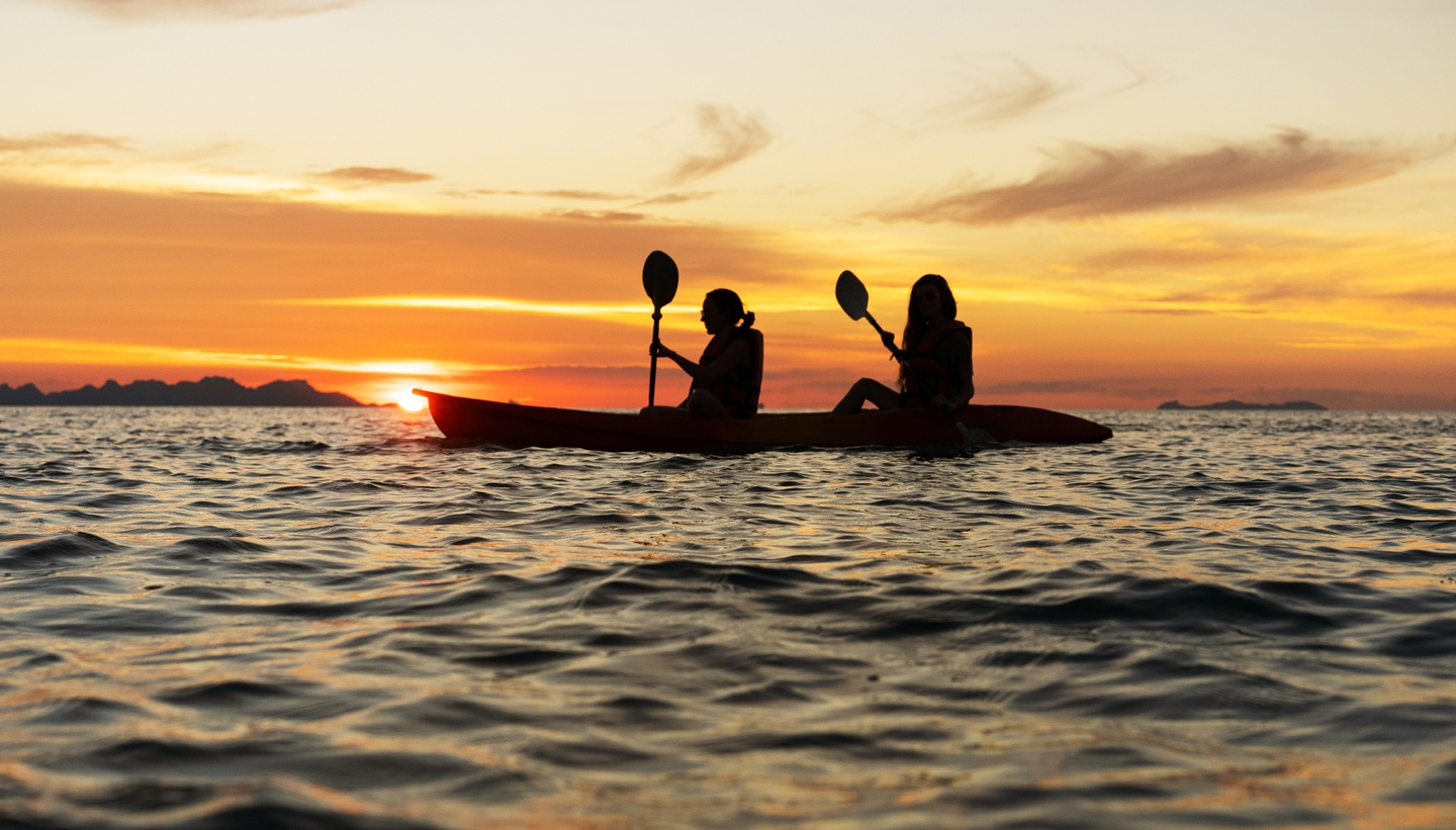 Kayaking along the Rabac coastline
