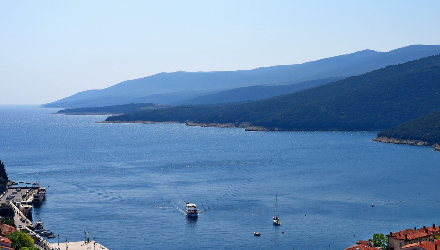 View of Rabac&rsquo;s beautiful coastline