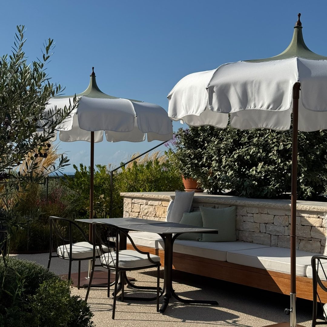 Cozy outdoor seating area at Radovan Wines Cozy outdoor seating area at Radovan Wines