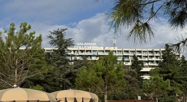 Sun loungers and cabanas at Arba Resort, Valamar Collection