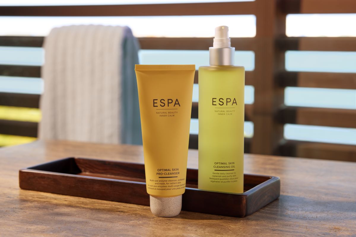 ESPA skincare products: Optimal Skin Pro-Cleanser and Cleansing Oil. ESPA skincare products: Optimal Skin Pro-Cleanser and Cleansing Oil.
